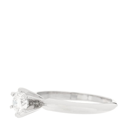 Tiffany Platinum Diamond .50ct Solitaire Engagement Ring 50 5.5 3 of 4