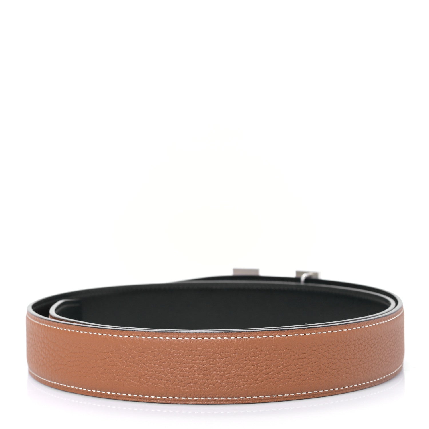 Hermes Box Togo 32mm H Belt 70 28 Black Gold 2 of 5