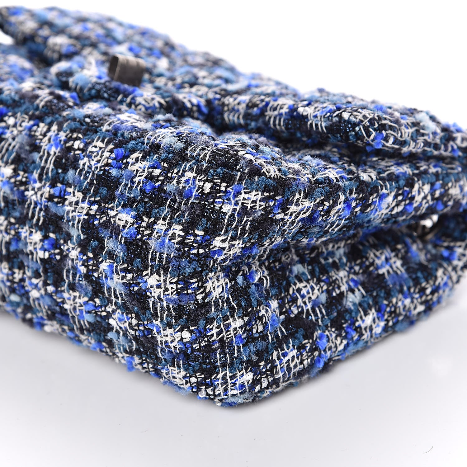 Chanel Tweed Quilted 2.55 Reissue Mini Flap Blue 9 of 10