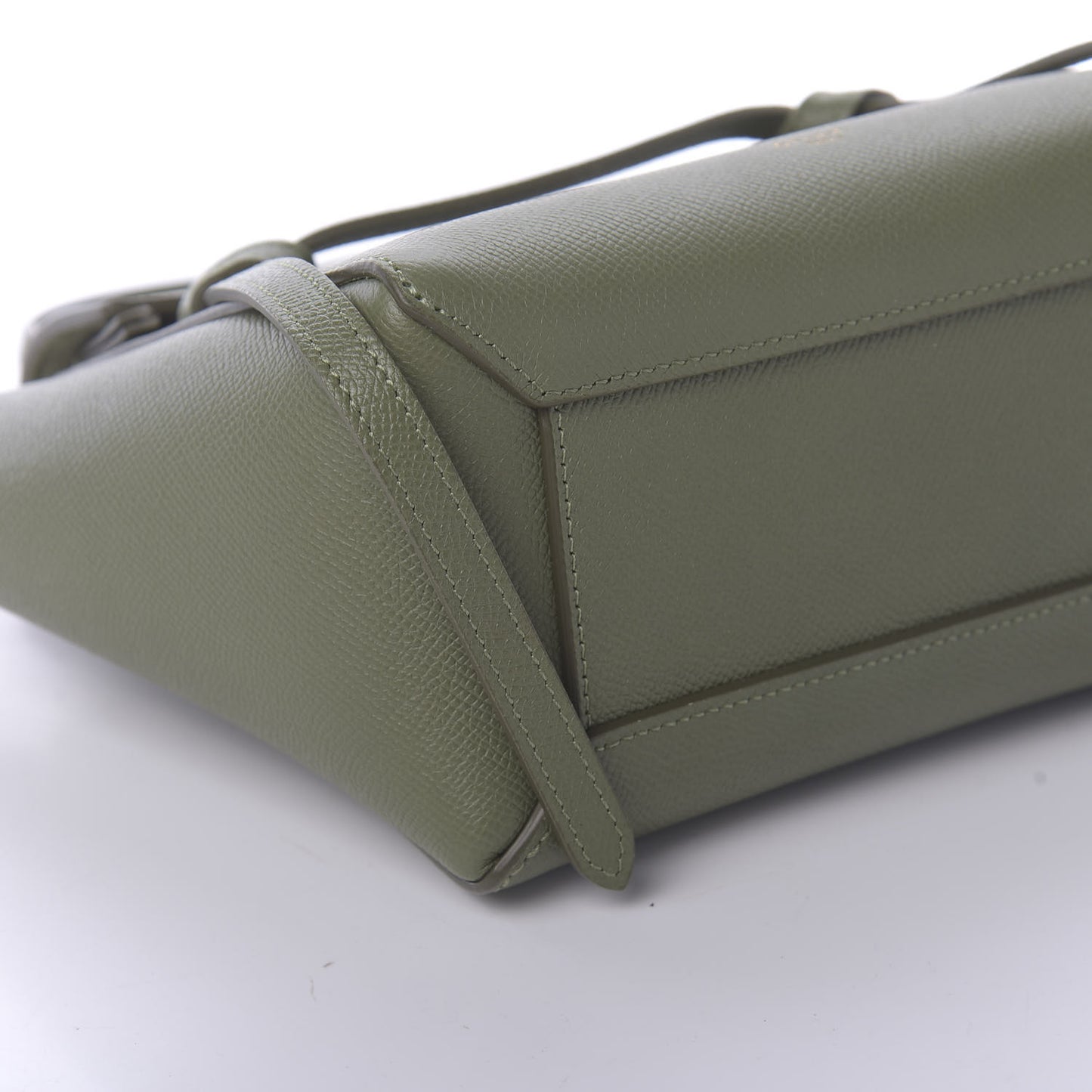 Grained Calfskin Nano Belt Bag Light Khaki