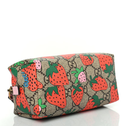Gucci GG Supreme Monogram Strawberry Cosmetic Case 3 of 4