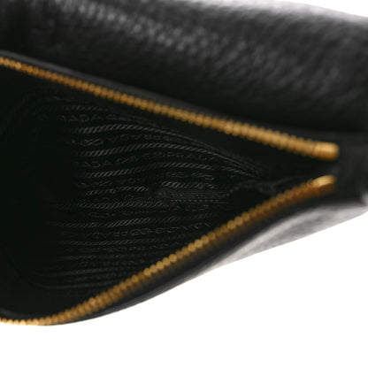 Prada Vitello Daino Crossbody Flap Black 5 of 10