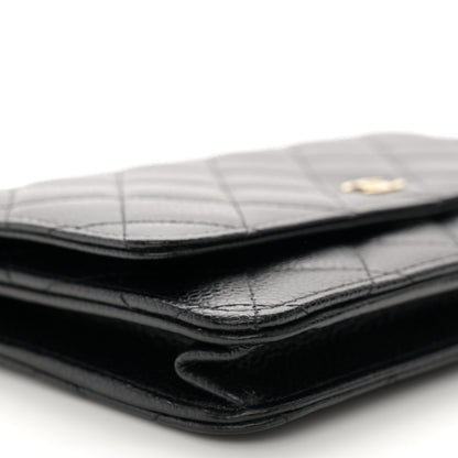 Chanel Caviar Quilted Wallet on Chain WOC Black 9 of 11