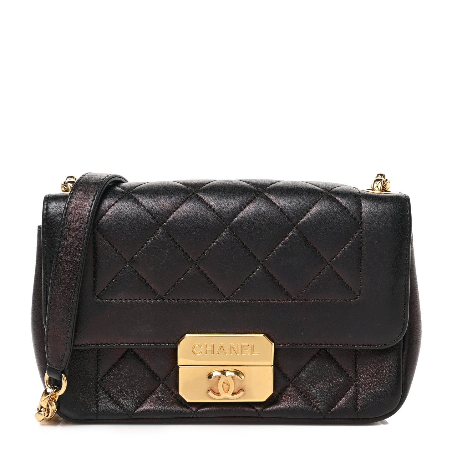 Lambskin Mini Chic With Me Flap Black