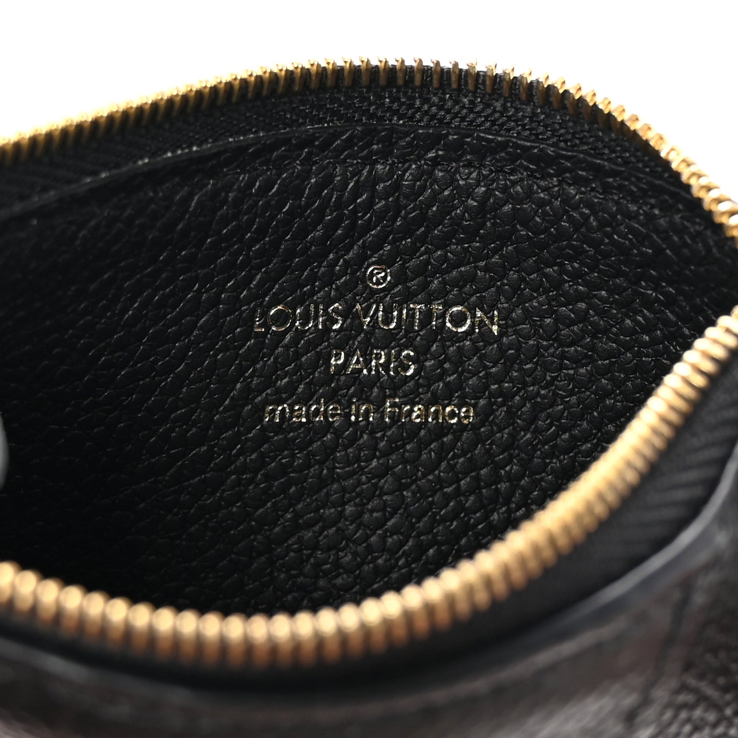 Empreinte Monogram Zipped Romy Card Holder Black