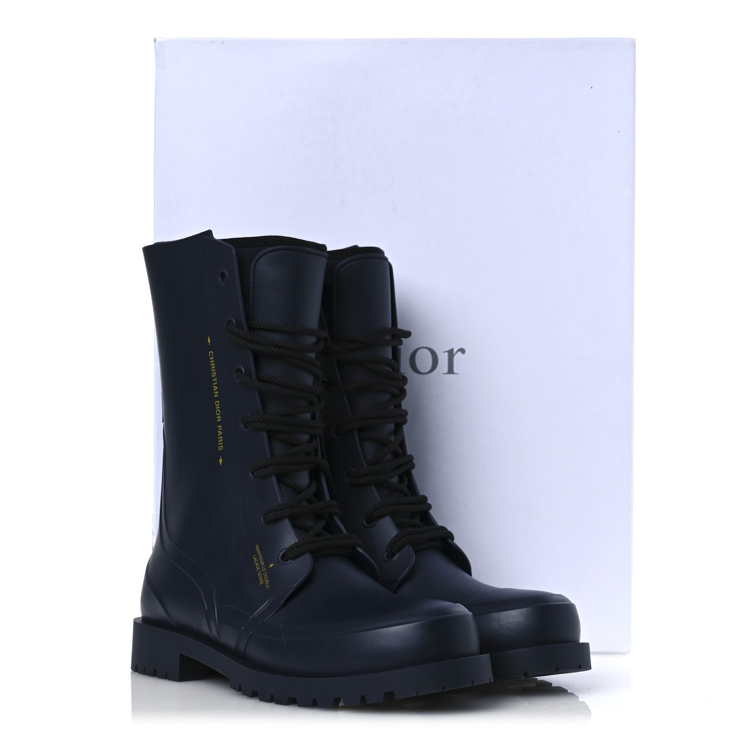 Christian Dior Rubber Diorcamp Low Boots 41 Indigo 10 of 10