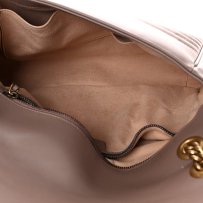 Gucci Calfskin Matelasse Medium GG Marmont Shoulder Bag Porcelain Rose 5 of 9
