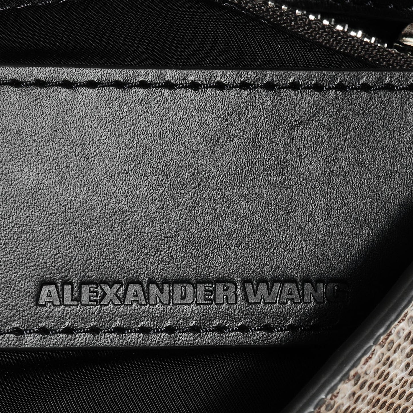 Lizard Embossed Marion Prisma Crossbody Bag Geyser