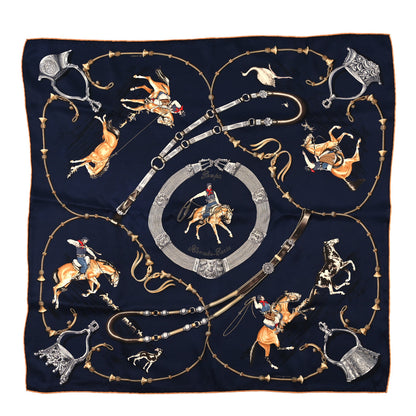 Hermes Silk Pampa Scarf 70 Caban Gris Beige De Weimar 1 of 4