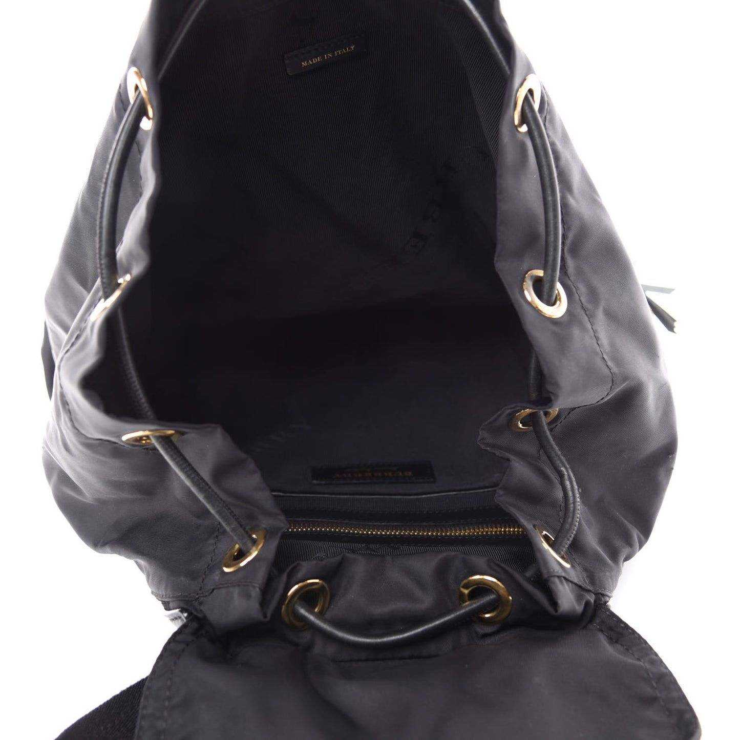 Nylon Large Rucksack Backpack Black