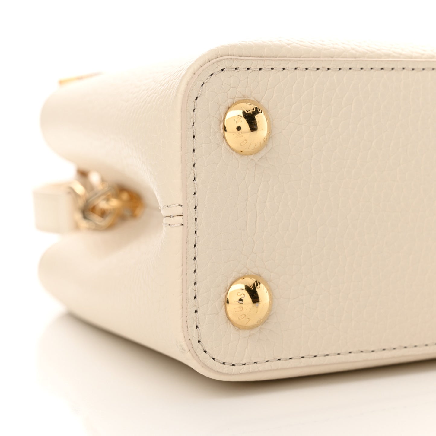 Taurillon Mother of Pearl Flowers Capucines BB Creme Nacre