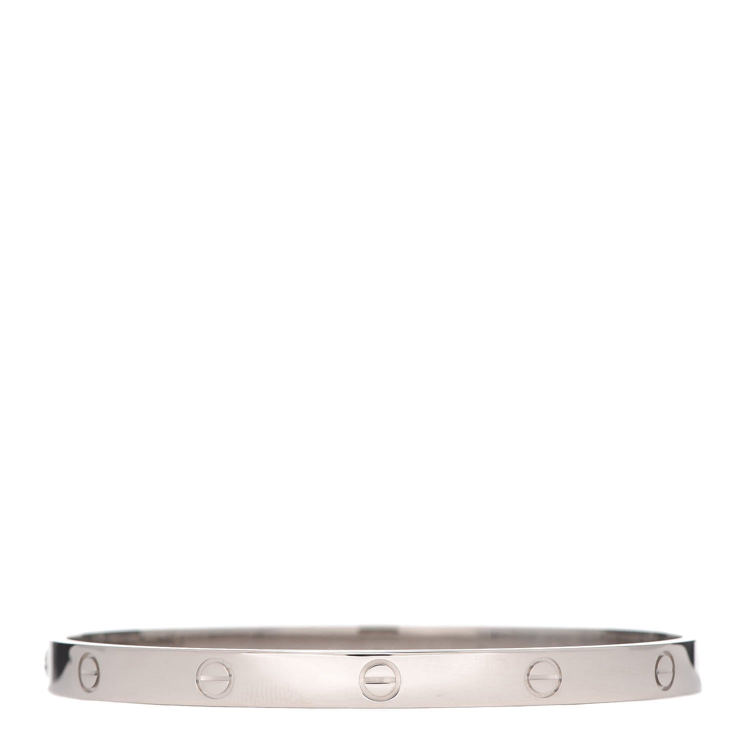 Cartier 18K White Gold LOVE Bracelet 21 1 of 8