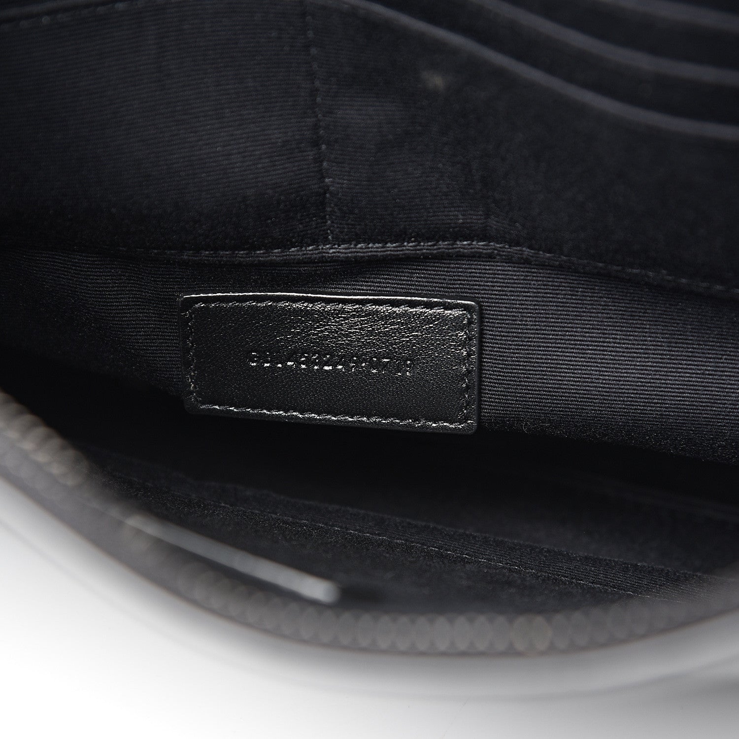 Saint Laurent Calfskin Crocodile Embossed Monogram iPad Case Black 7 of 9