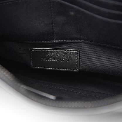 Saint Laurent Calfskin Crocodile Embossed Monogram iPad Case Black 7 of 9