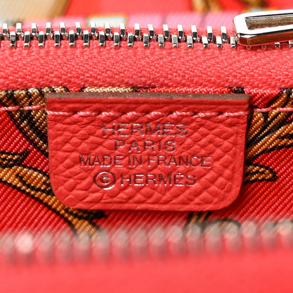 Hermes Epsom Silk'In Compact Wallet Rose Jaipur 6 of 9