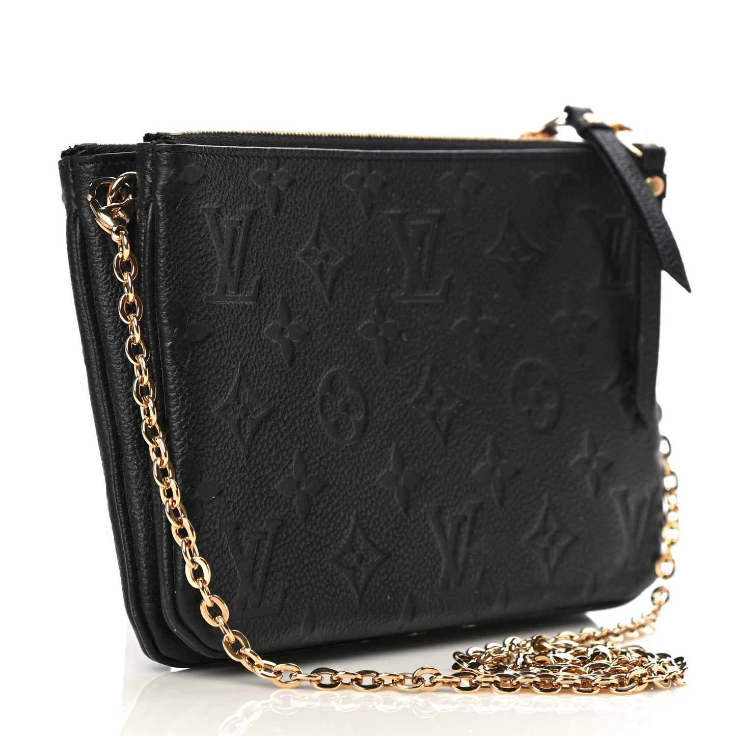 Empreinte Double Zip Pochette Black