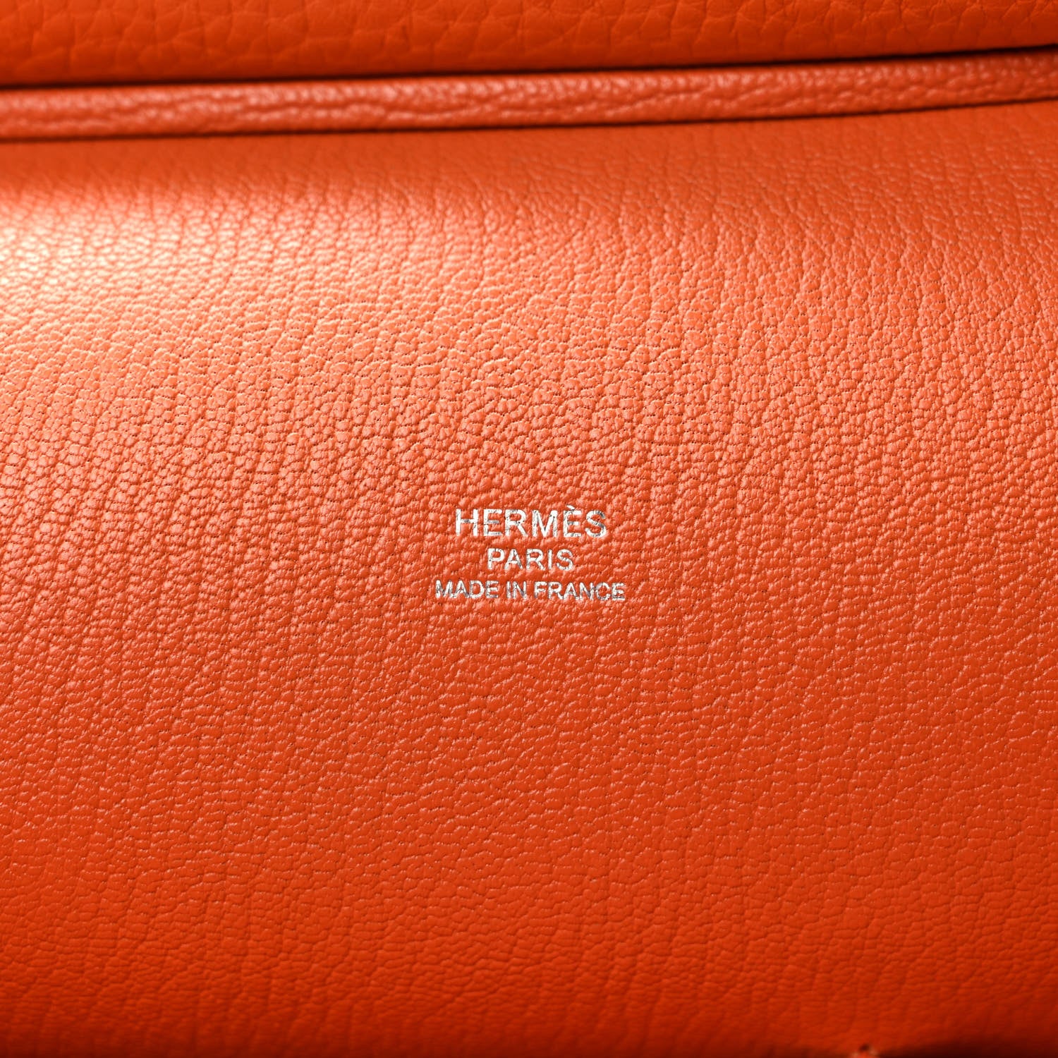 Hermes Taurillon Clemence Jypsiere 28 Orange 6 of 8