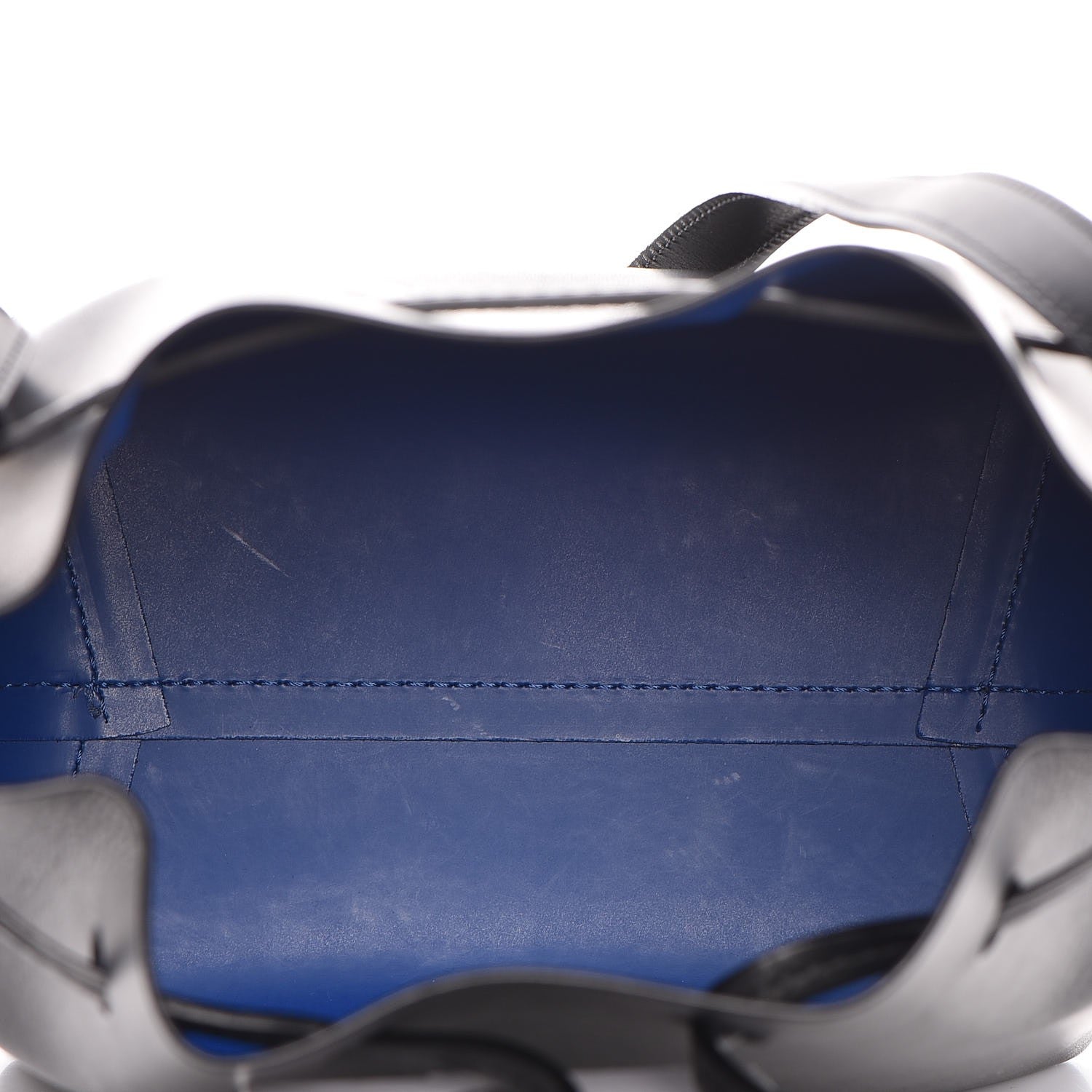 Mansur Gavriel Calfskin Mini Bucket Bag Black Blu 11 of 12