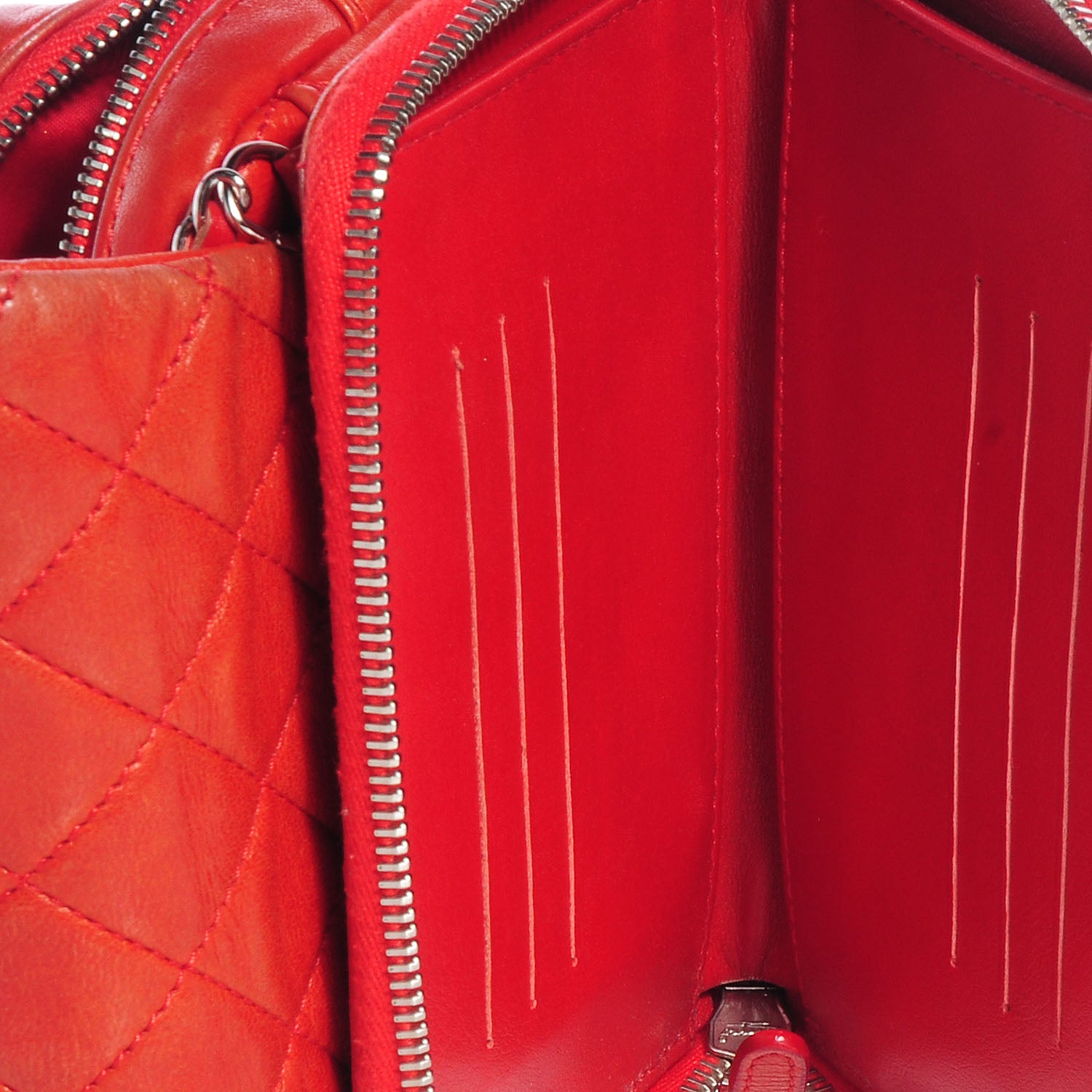 Chanel Lambskin Quilted New Mini Flap Red 8 of 9