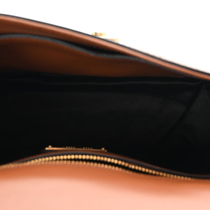 Miu Miu City Calf Lock Shoulder Bag Cognac 5 of 9