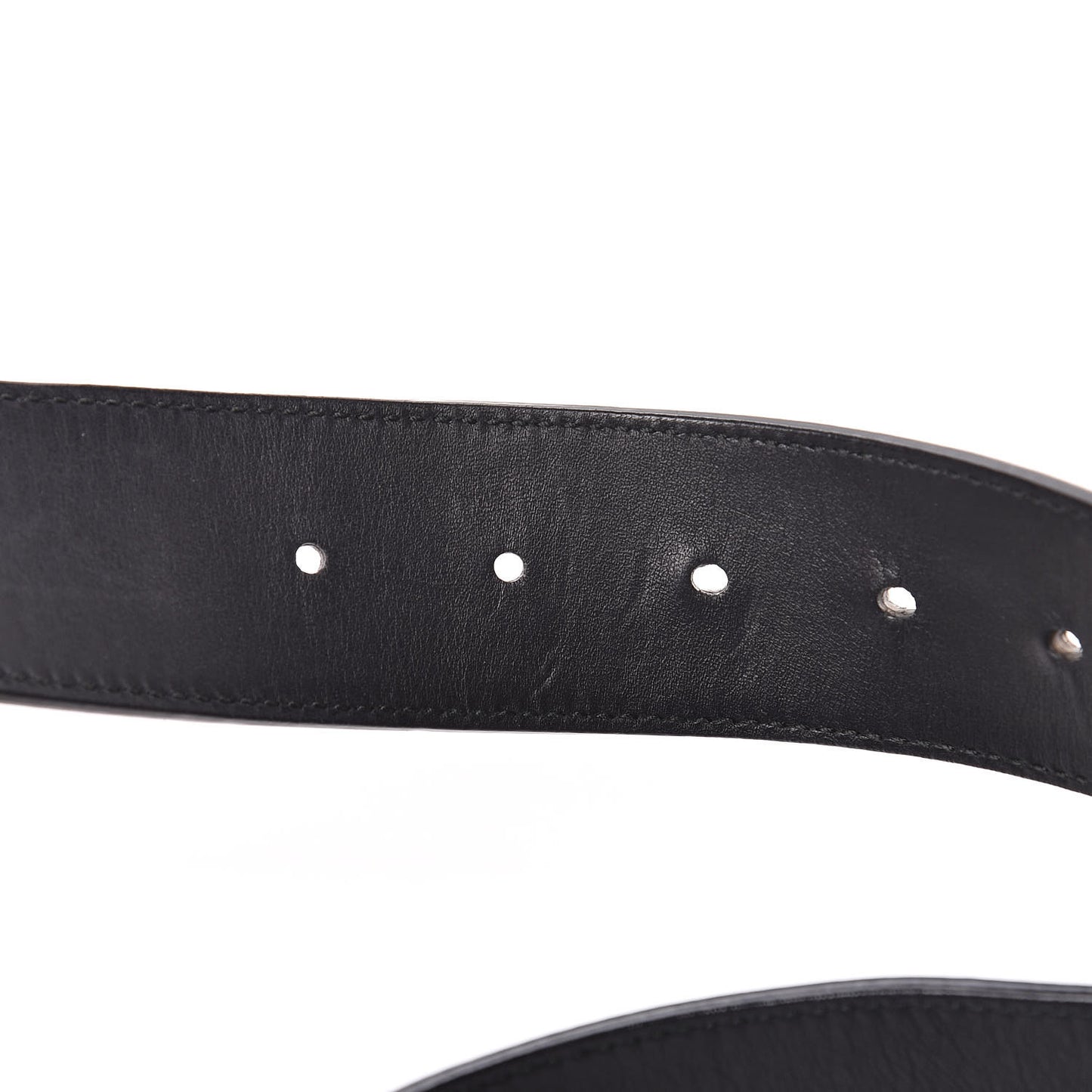 Textured Dollar Calfskin Double G 40mm Belt 105 42 Dark Cocoa