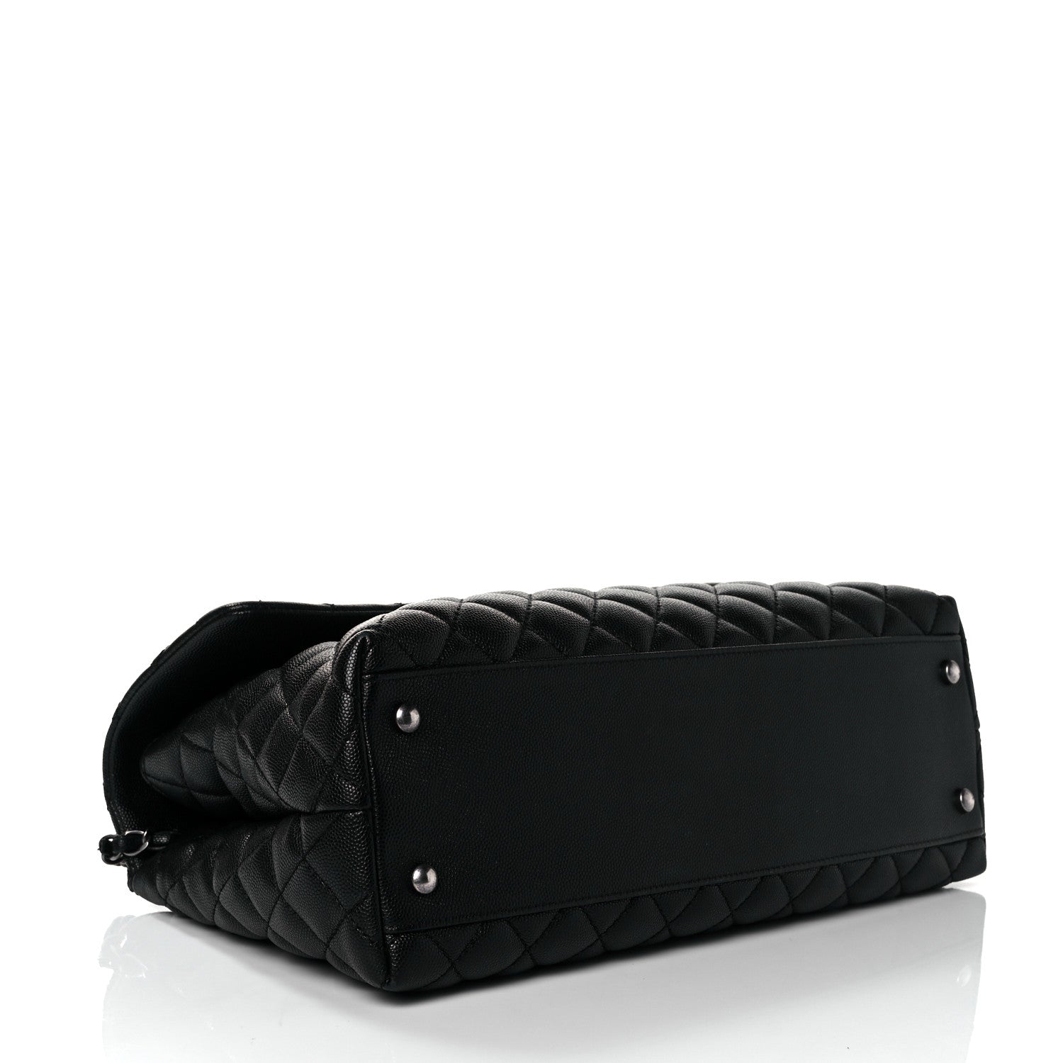 Chanel Caviar Quilted Medium Coco Handle Flap Black 4 of 9