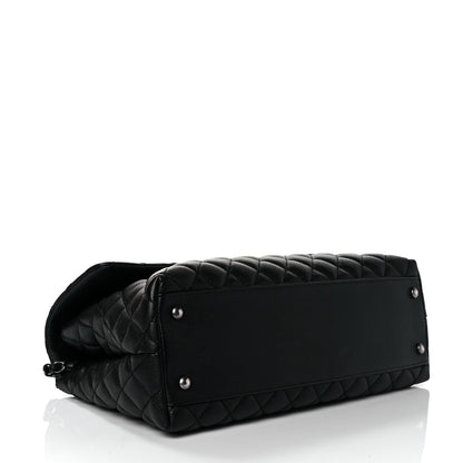 Chanel Caviar Quilted Medium Coco Handle Flap Black 4 of 9