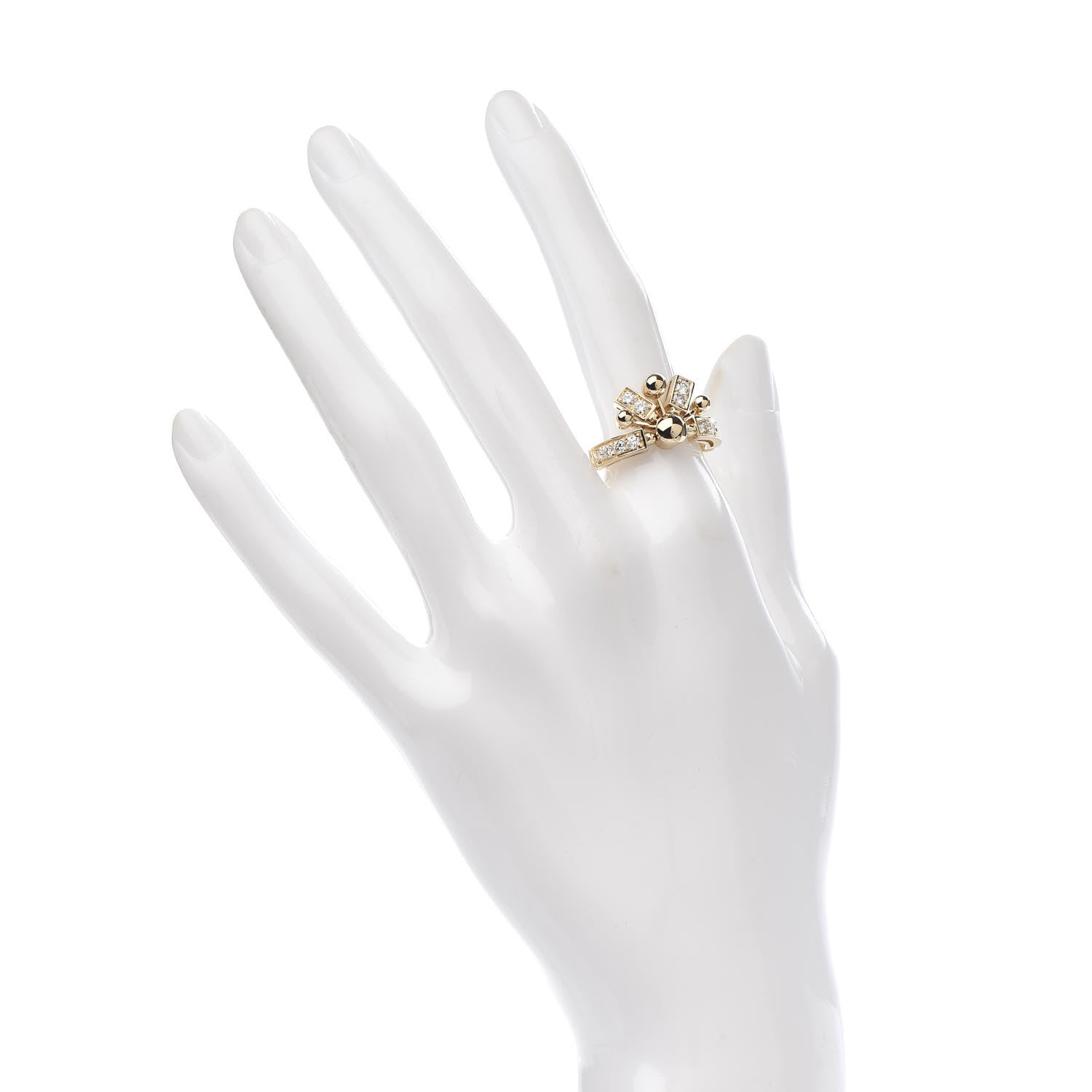 Bulgari 18K Yellow Gold Diamond Astrale Fireworks Ring 53 6.25 2 of 6