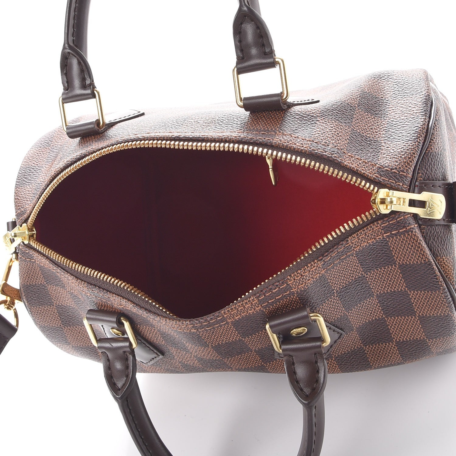 Louis Vuitton Damier Ebene Speedy Bandouliere 25 5 of 8