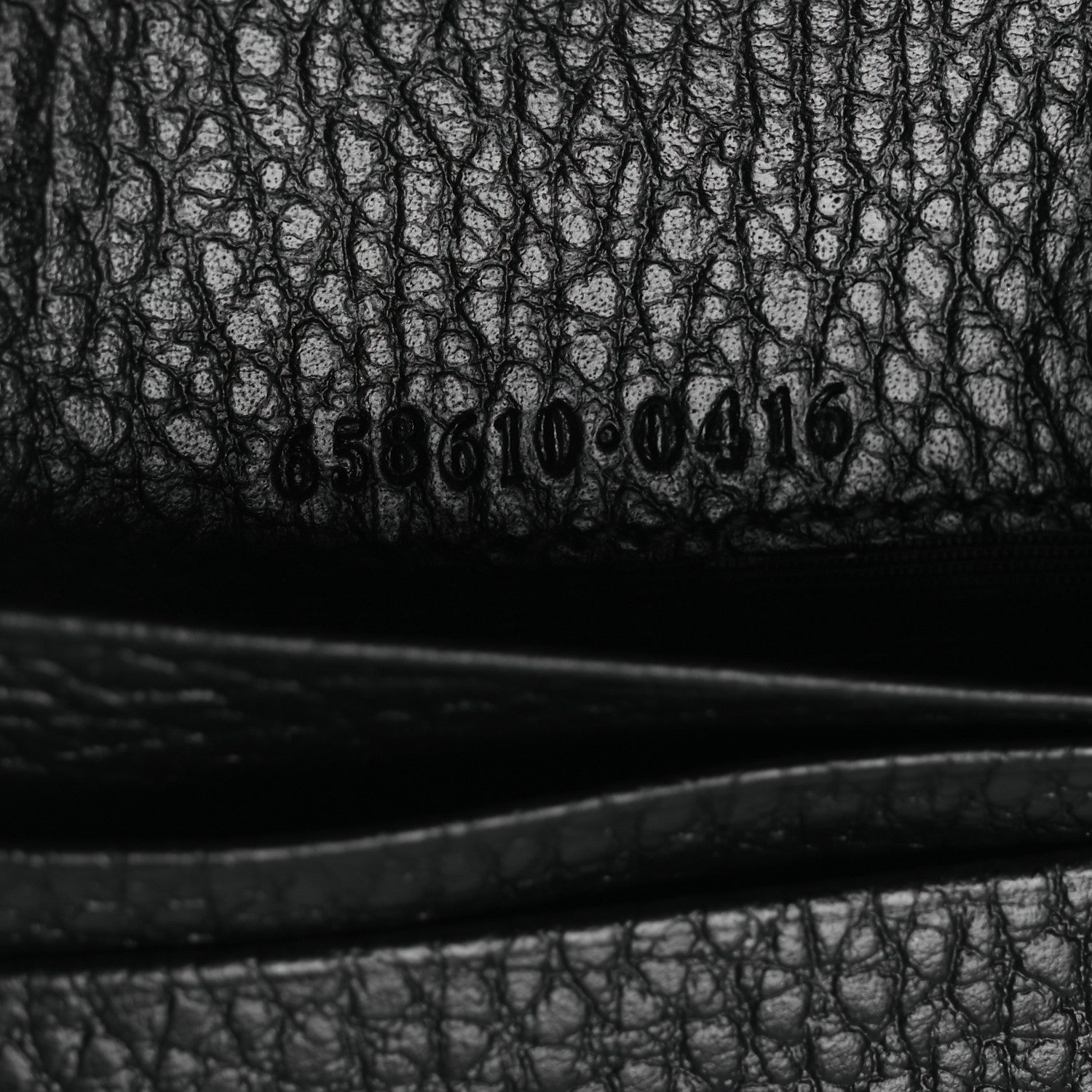 Gucci Dollar Calfskin GG Supreme Monogram GG Marmont Card Case Black Beige Ebony 7 of 8