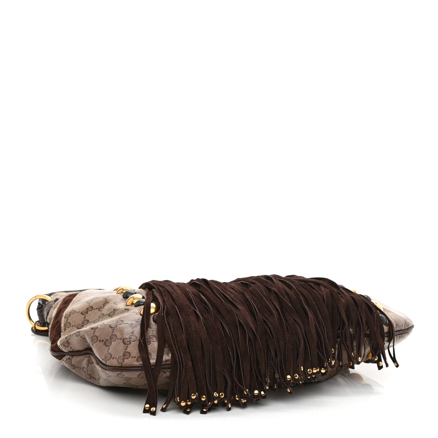 Crystal Monogram Fringe Babouska Hobo