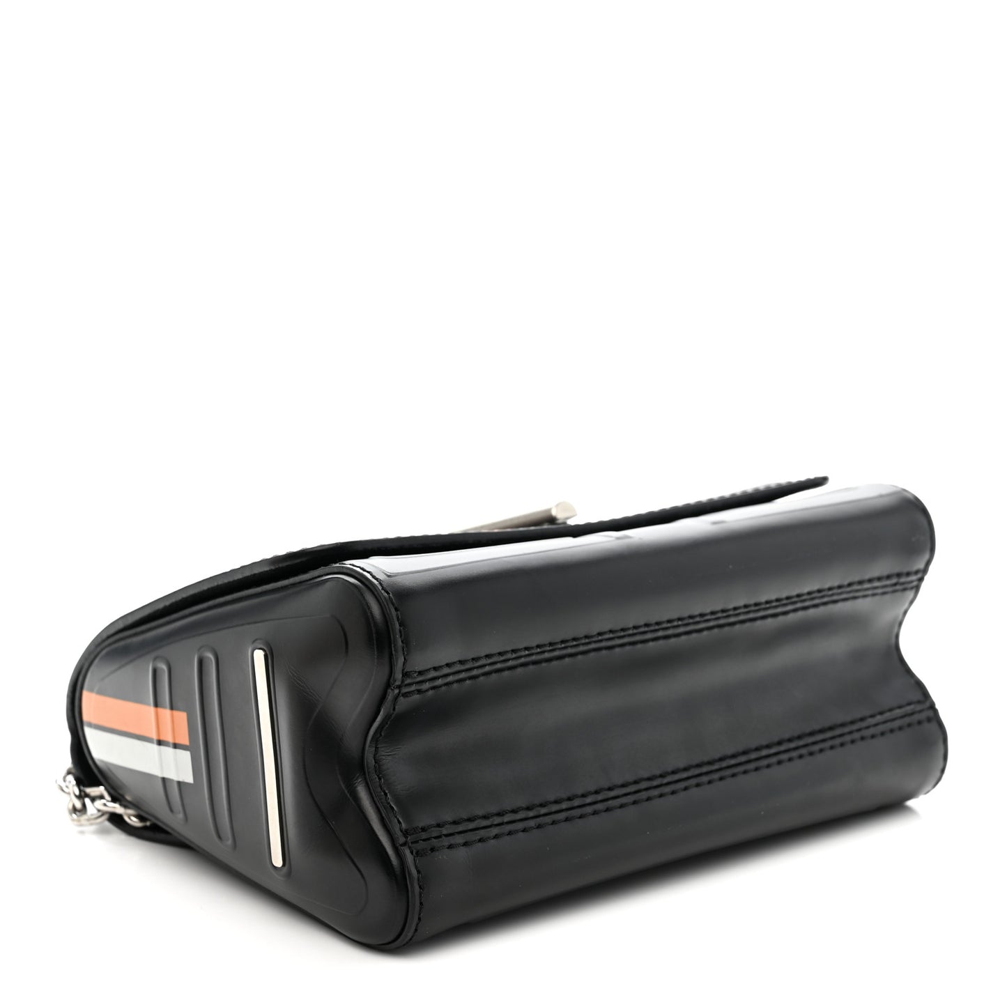 Epi Monogram Spaceship Embossed Twist Shoulder Bag PM Black