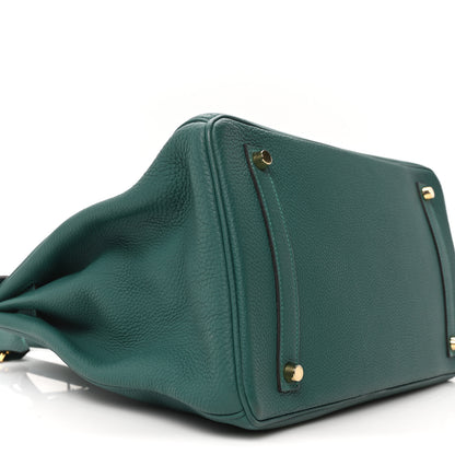Hermes Togo BIRKIN 35 Malachite 9 of 10