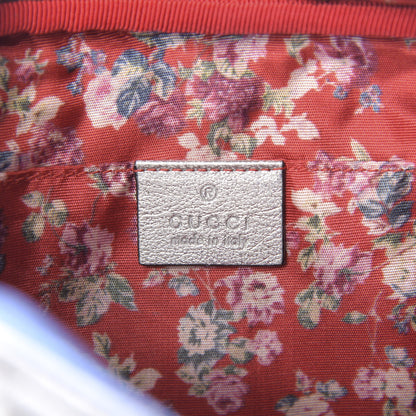 Gucci Laminated Nappa Trapuntata Small Zumi Shoulder Bag Rosso Marine Argento 8 of 9