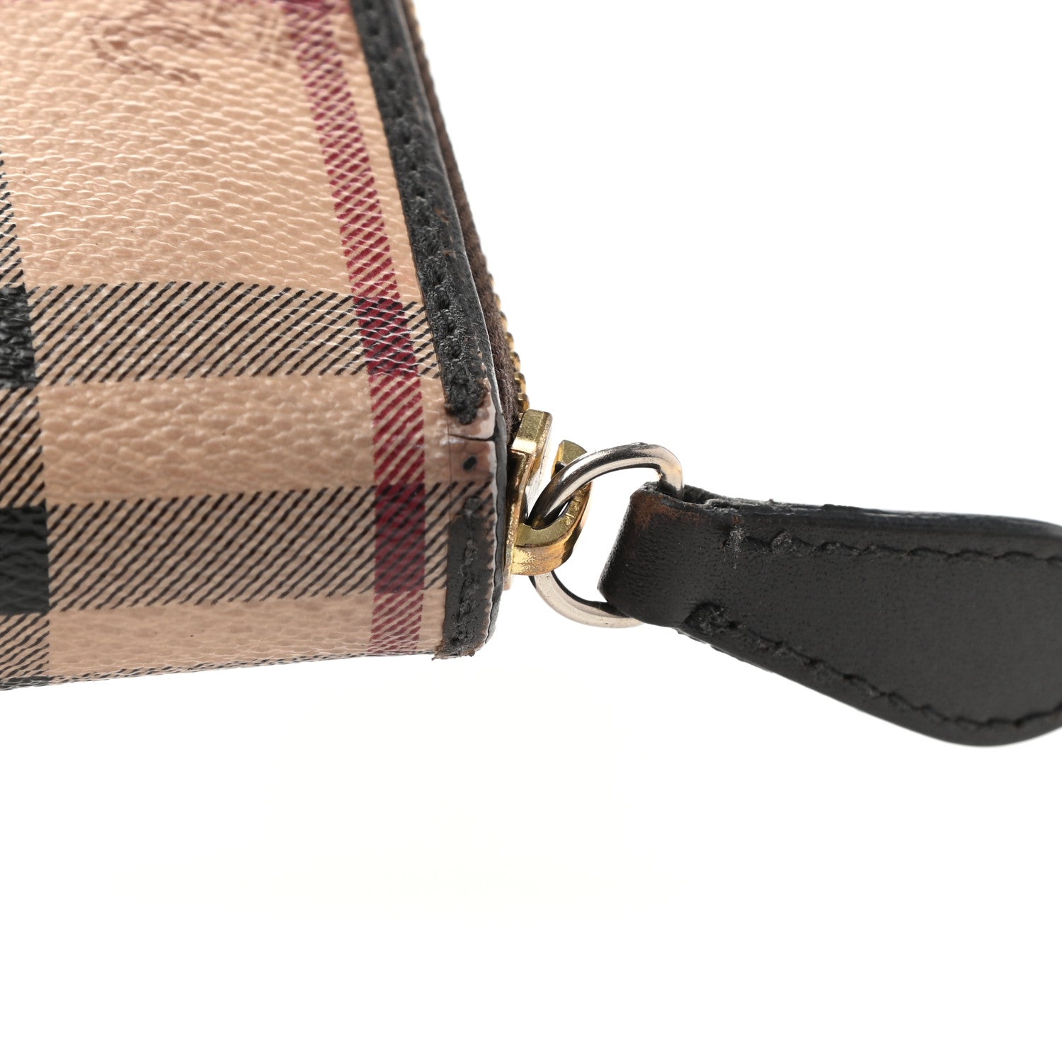 Burberry Haymarket Check Large Ziggy Zip Around Wallet Chocolate 8 of 9