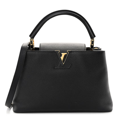 Louis Vuitton Taurillon Capucines PM Black 1 of 10
