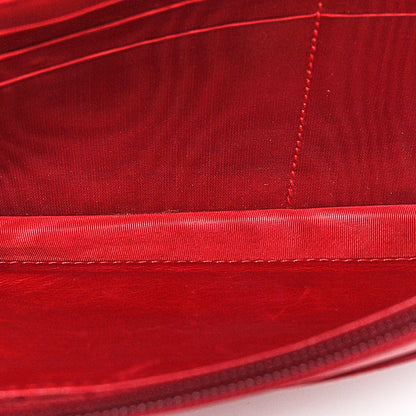 Chanel Patent Timeless CC Wallet On Chain WOC Red 5 of 12