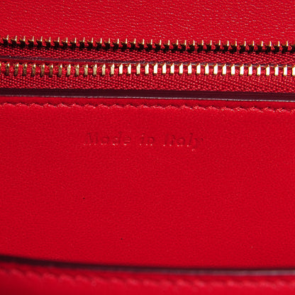 Celine Smooth Calfskin Medium Classic Box Flap Bag Red 7 of 8