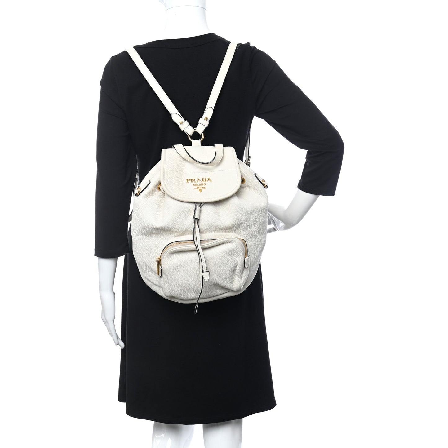 Vitello Daino Cinch Backpack Talco