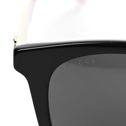 Gucci Acetate Square Frame Sunglasses GG1000SK Black White 7 of 7