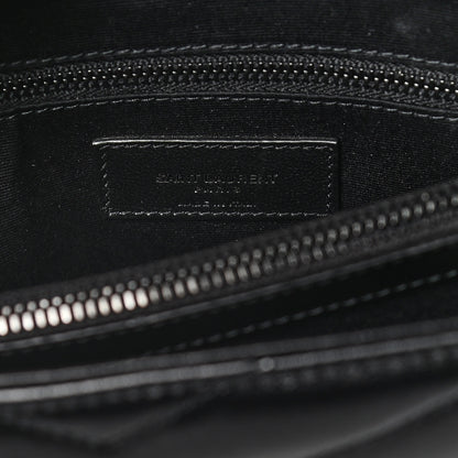 Saint Laurent Calfskin Y Quilted Monogram Medium Loulou Chain Satchel Black 6 of 14