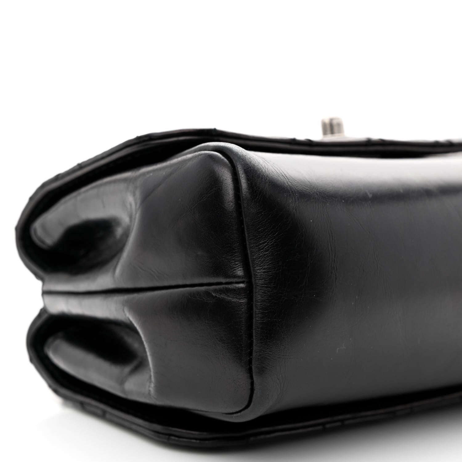 Chanel Aged Calfskin Quilted Double Sided Flap Black 10 of 11