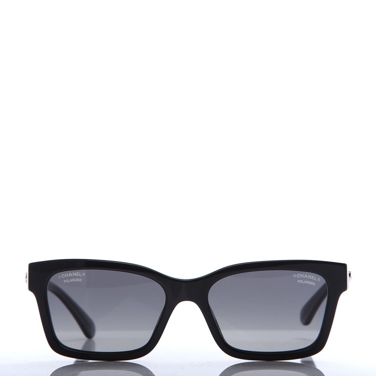 Acetate Polarized Square Sunglasses 5417 Black