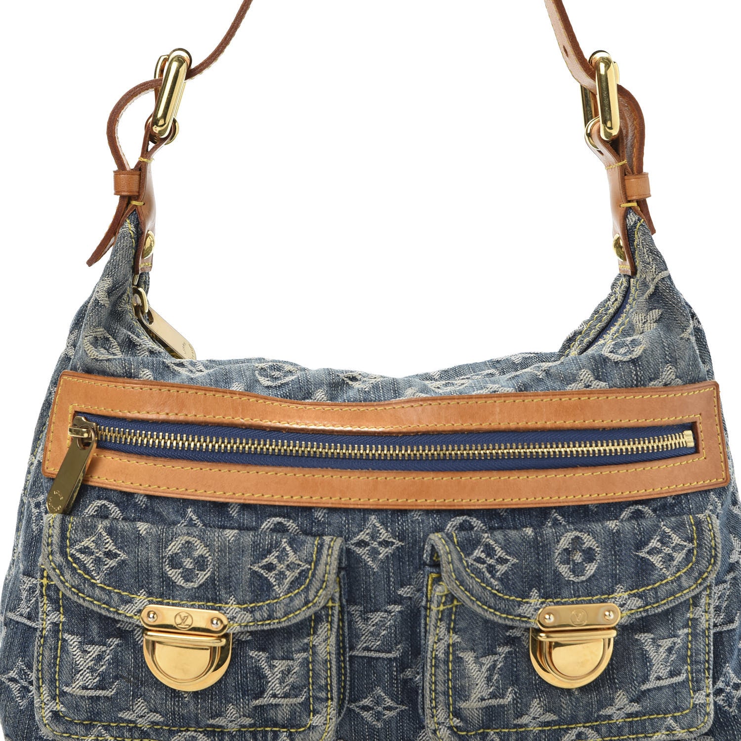 Louis Vuitton Monogram Denim Baggy PM Blue 8 of 8