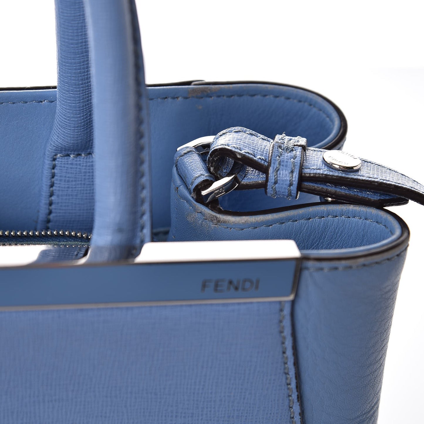 Vitello Elite Flamingo Petite 2Jours Tote Azzurro Nebula