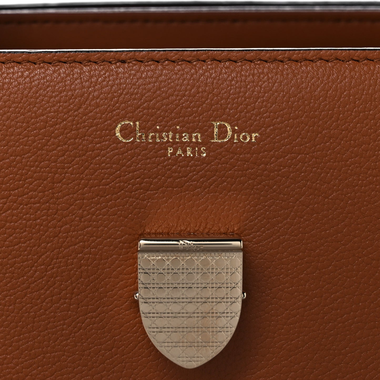 Smooth Calfskin Medium Diorever Flap Brown