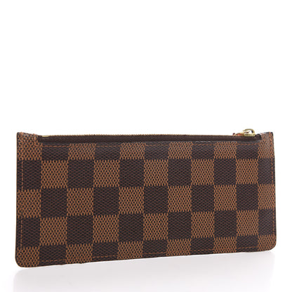Louis Vuitton Damier Ebene Felicie Chain Wallet Zippered Insert 2 of 5