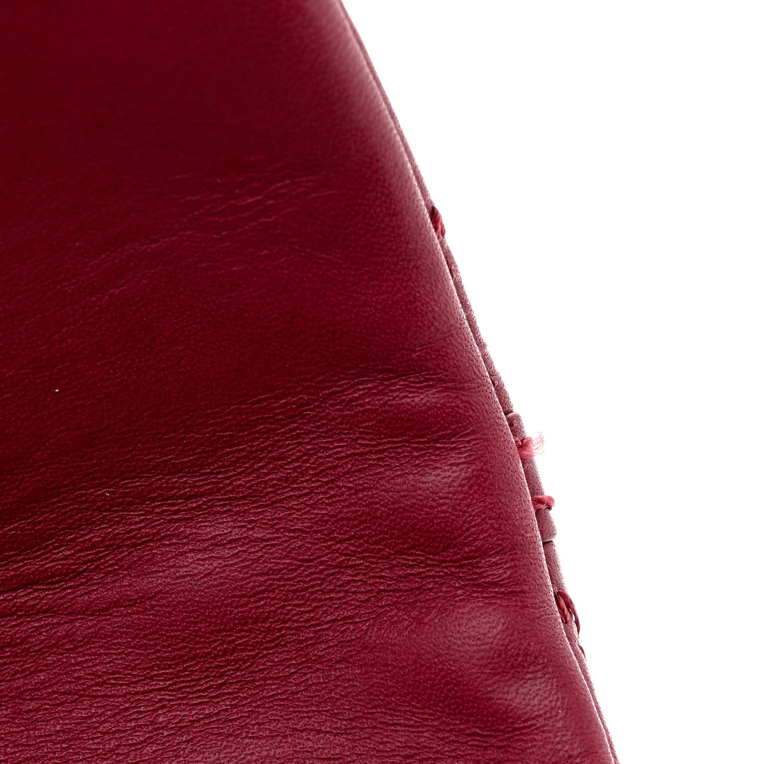 Chanel Calfskin Quilted Double Stitch Hamptons Clutch with Chain Red 12 of 13