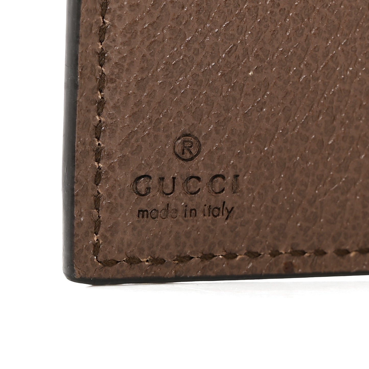 GG Supreme Monogram Web Ophidia French Flap Wallet Beige New Acero