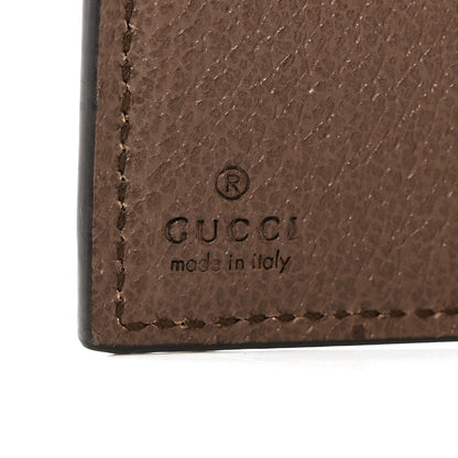 Gucci GG Supreme Monogram Web Ophidia French Flap Wallet Beige New Acero 7 of 10